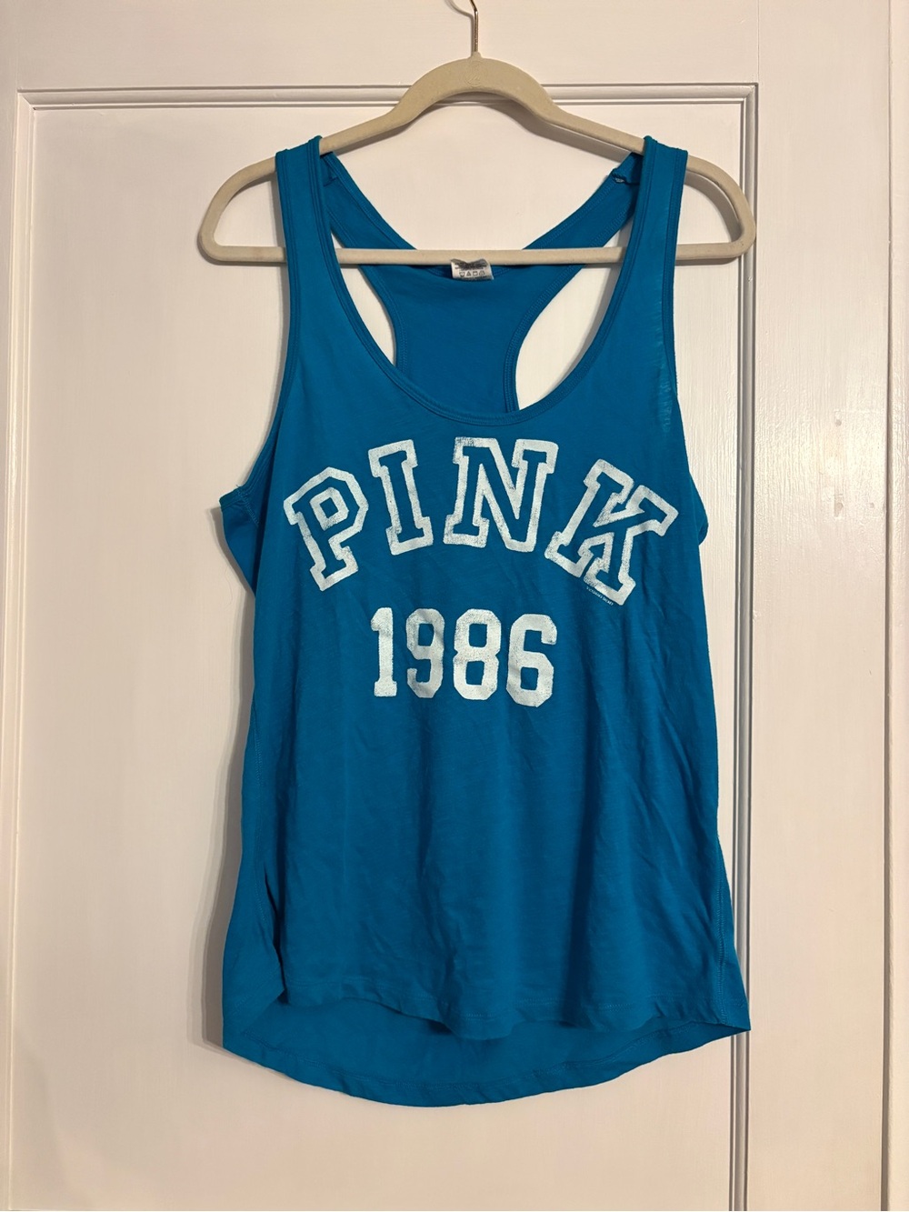 Vintage PINK Victoria's Secret Teal Racerback Tank Top